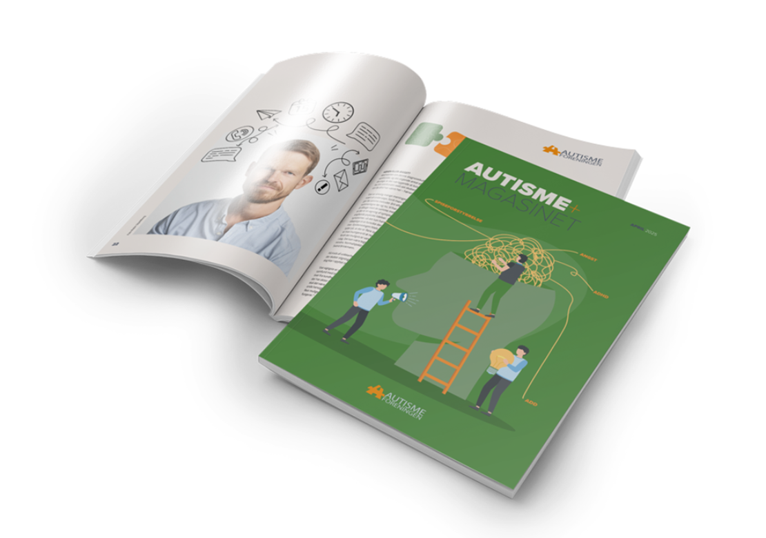 Forsiden af Autismemagasinet april 2025. 
