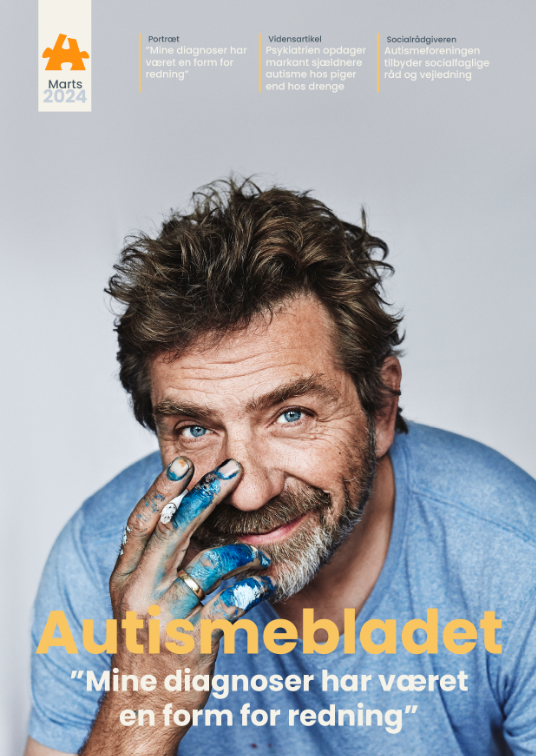 Forsiden af Autismebladet 2024 nummer 1: "Mine diagnoser har været en form for redning"