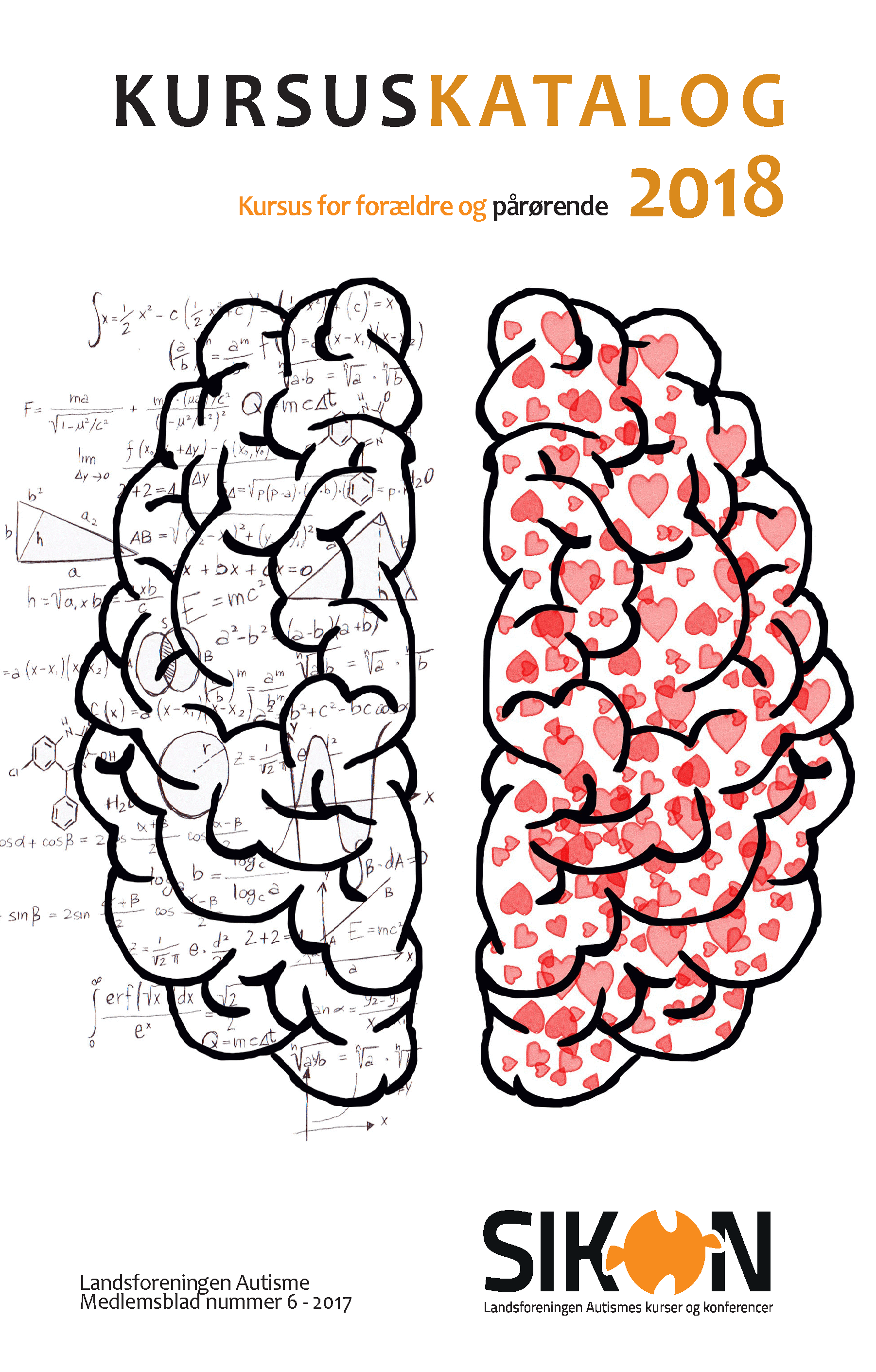 Forside af Autismebladet 2017, nr. 6, kursuskatalog