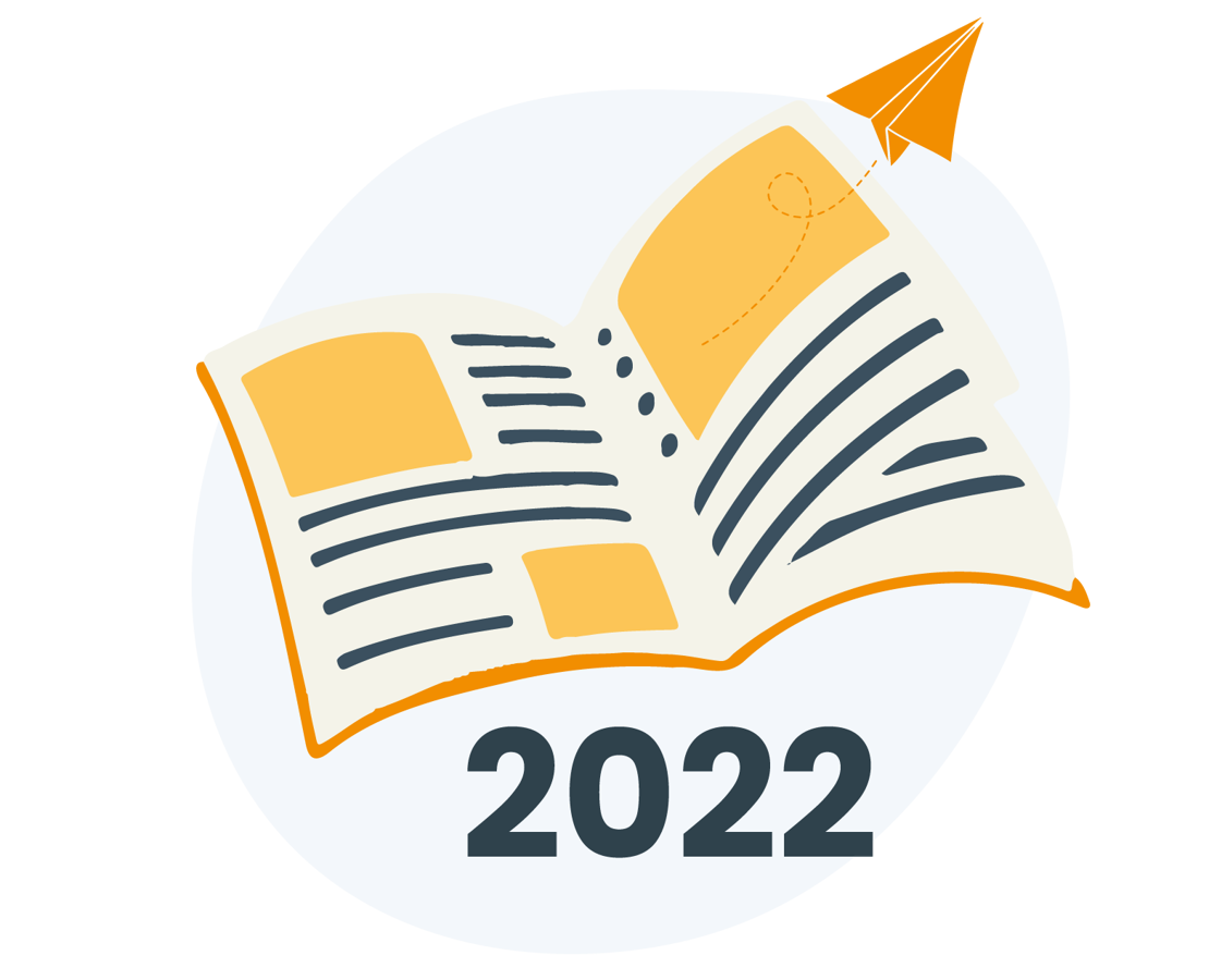 Magasin med papirfly og årstallet 2022