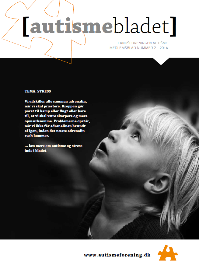 Forside af Autismebladet 2014 nr. 2 med temaet Stress