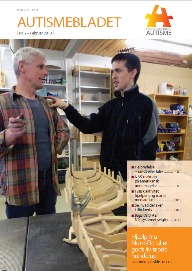 Forside af Autismebladet 2013 nr. 2 med temaet: Søgelys på specialtilbud