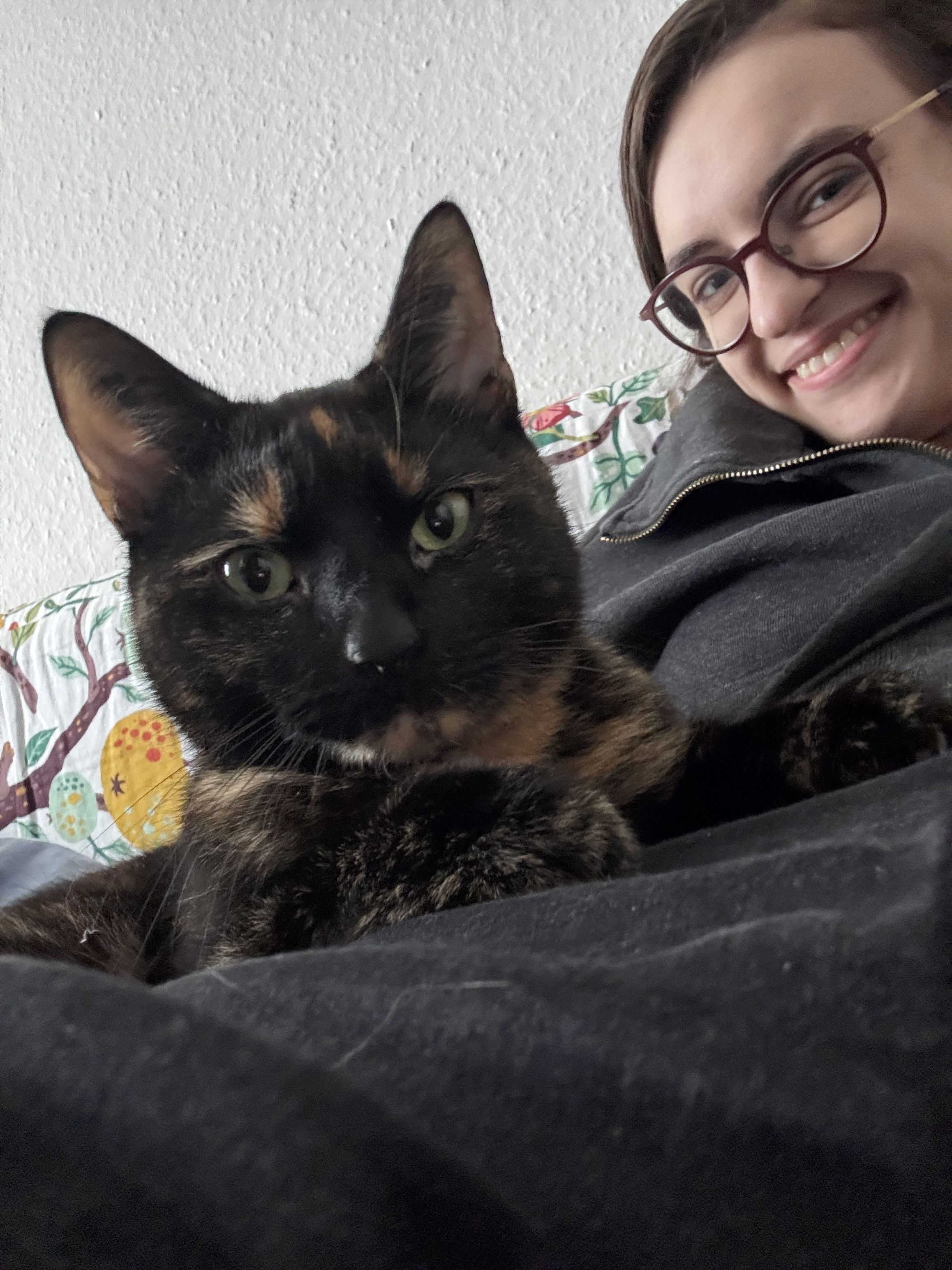 Laura Vergo og katten