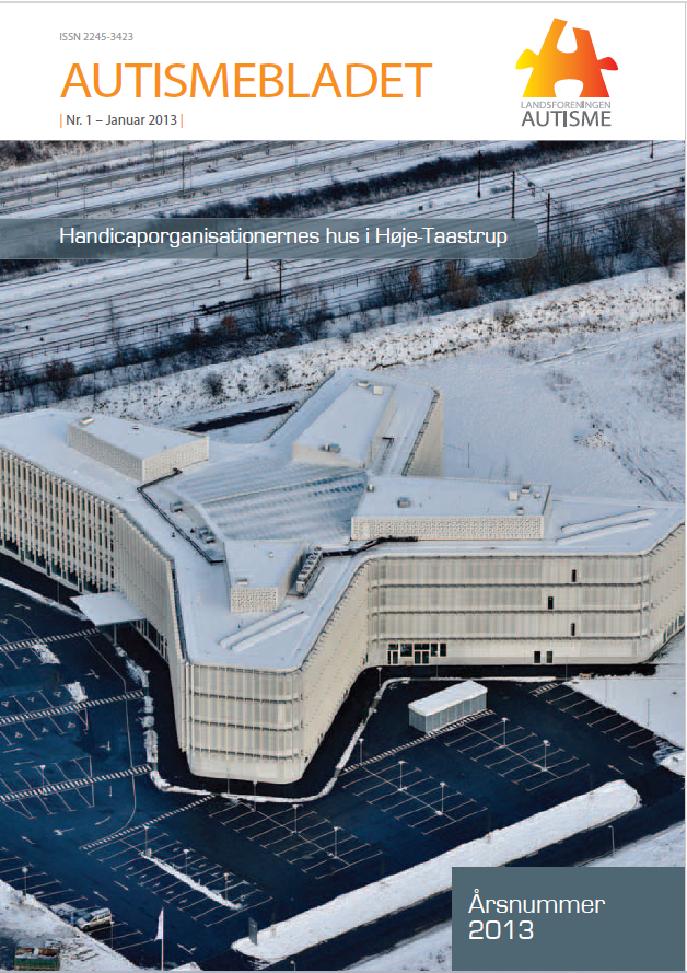 Forsiden af Autismebladet 2013 nummer 1 med temaet: Årsnummer 2013