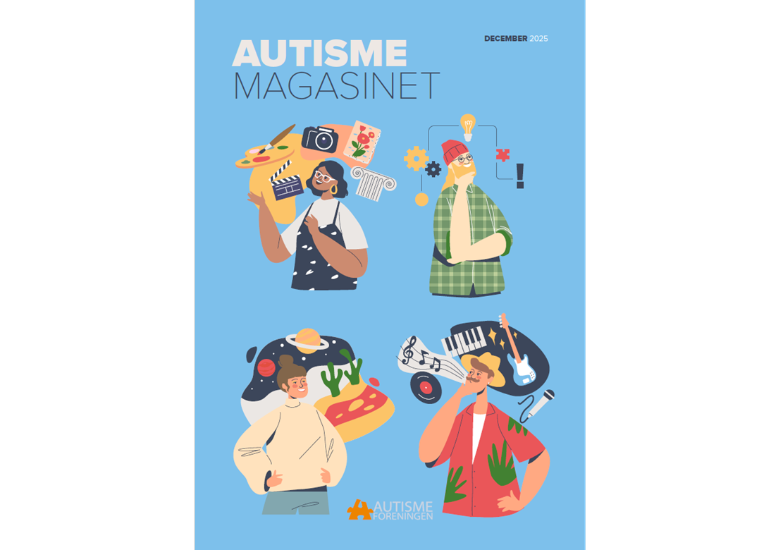 Forsiden af Autismemagasinet december 2025. 