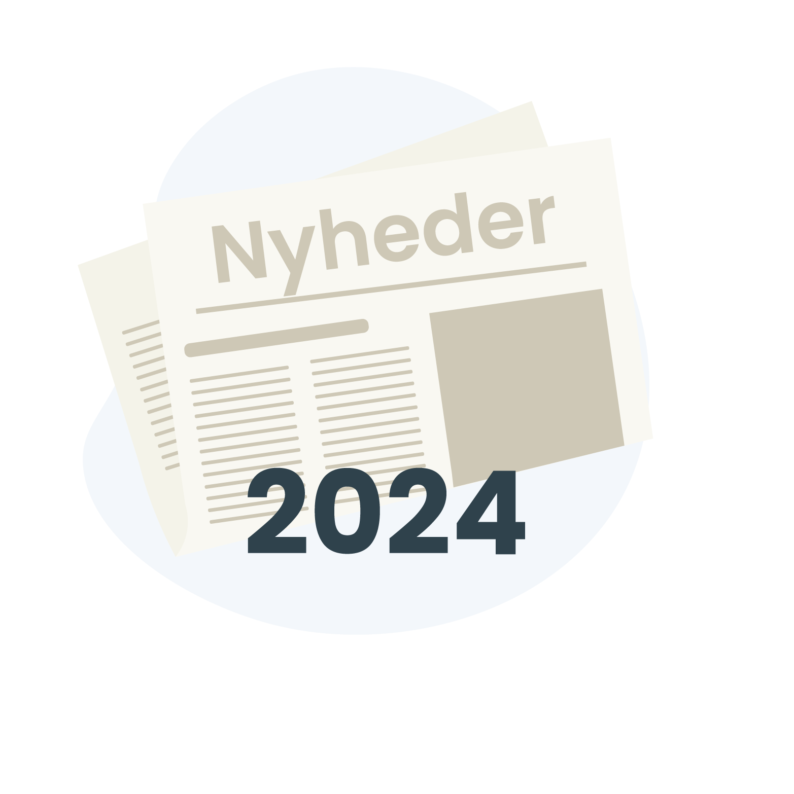En avis og årstallet 2024
