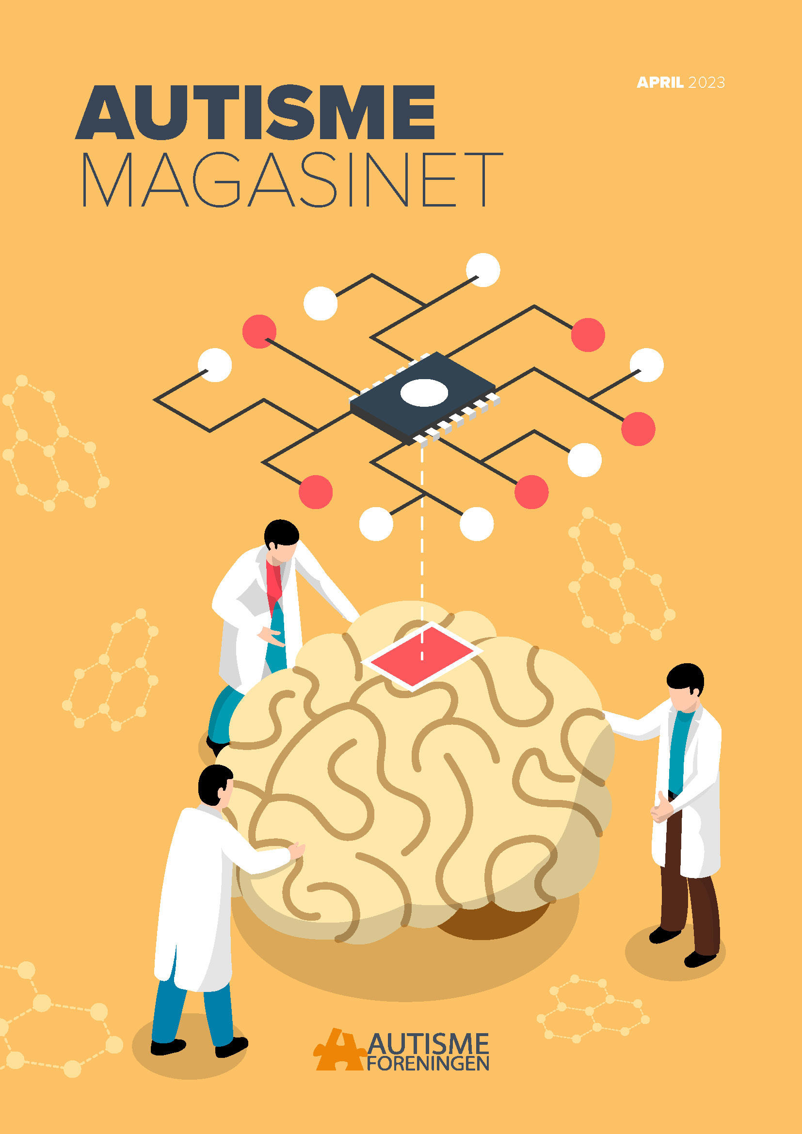 Forside af Autismemagasinet 2023, april