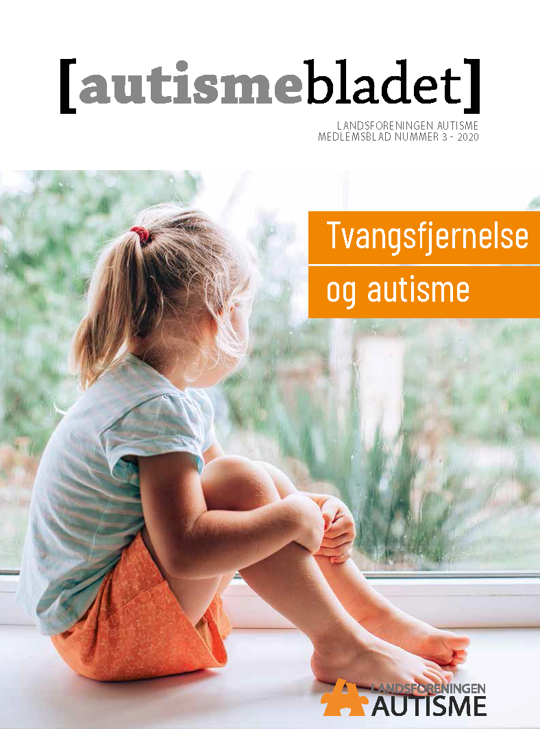 Forside af Autismebladet 2020 nr. 3 med temaet Tvangsfjernelse og autisme