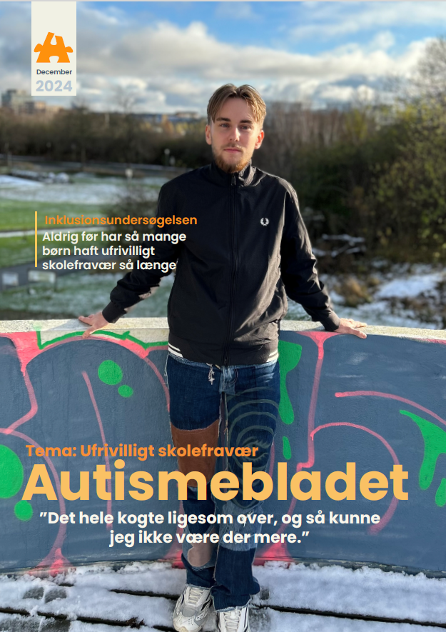 Forsidebillede på Autismebladet 2024 nr. 4: Portrætfoto af Milo Hansen