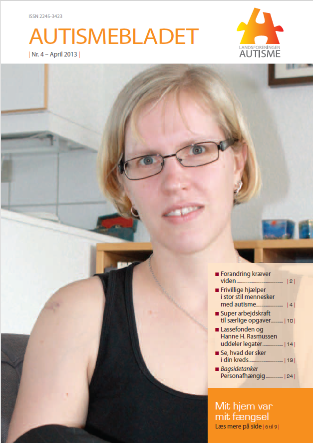 Forside af Autismebladet 2013, nr. 4 med temaet: Forandring kræver viden