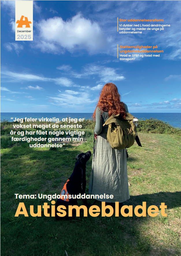Forsiden af Autismebladet 2025 nummer 1. Tema: Genetik og arvelighed