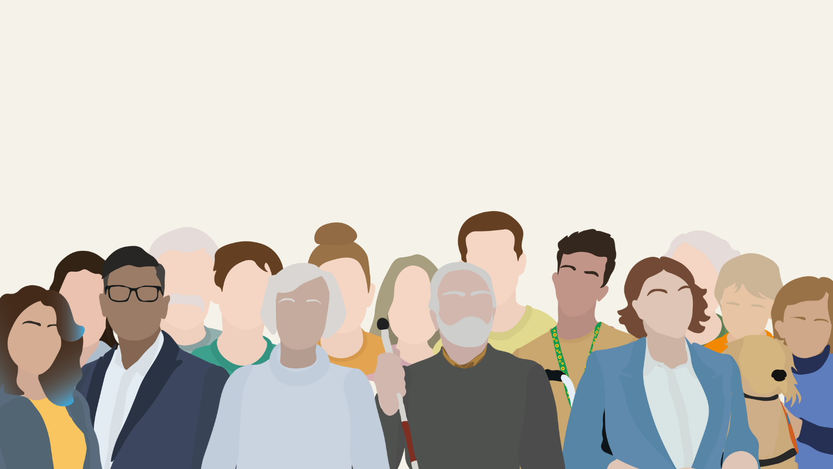 Illustration af mange mennesker