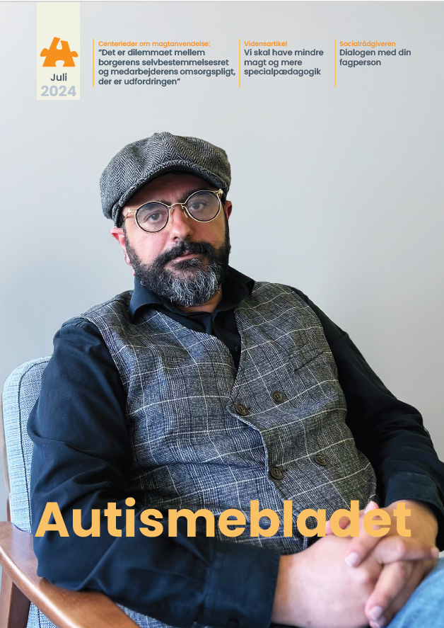 Forsidebillede på Autismebladet 2024 nr. 2: Portrætfoto af Mehdi Owliaie